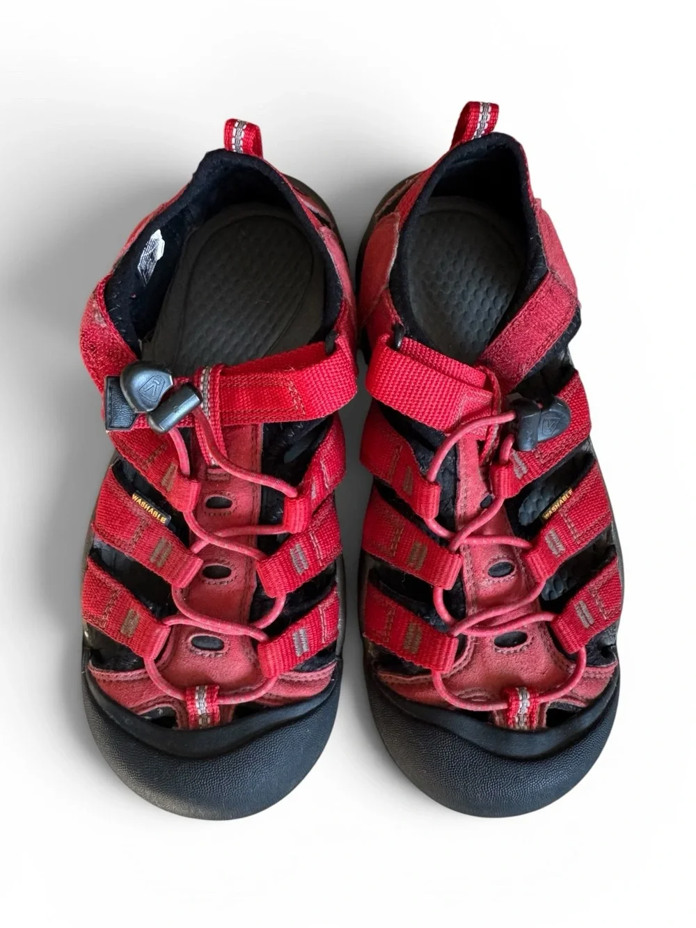 KEEN Kids Newport H2 Sport Sandals Water Hiking Shoes Red Youth Size 4